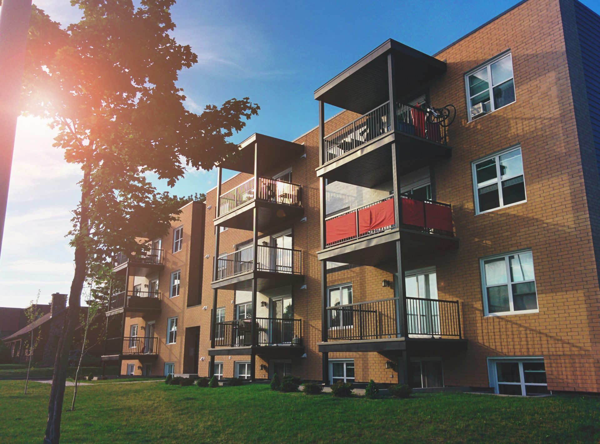Apartment Building - Sun Shining